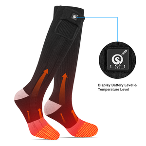 Chaussettes chauffantes électriques rechargeables épaisses et chaudes pour l'hiver en plein air - Product Image 4