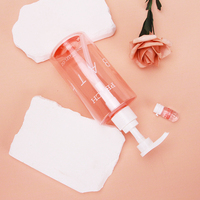Nouvelle conception de flacon cosmétique vide en plastique écologique sans air pour lotion, 200/250/300 ml, pompe, soin de la peau, sérum, crème pour le visage, sérigraphie
