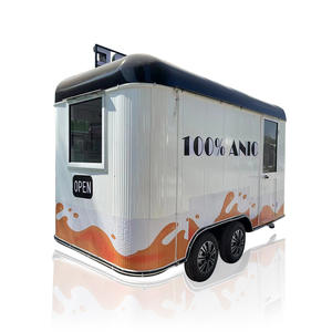 2025 Street Food Van Kiosks Mobile Bar Truck Concession Food Caravan With <b>Kitchen</b> Trailer USA Foodtruck for Germany - Product Image 2