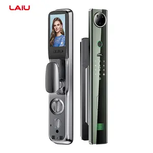 Laiu High Security Tuya/Zigbee APP Door Lock Fully Automatic Camera Capture Face Recognition Smart Lock