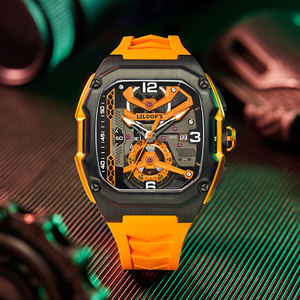 Reloj de cuarzo con diseño de esqueleto para hombre, nuevo, de lujo, luminoso, resistente al agua 30M, con calendario, deportivo, Reloj Hombre - Product Image 1