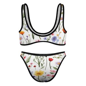 Fearless <span class=keywords><strong>Beach</strong></span> Babe Ensemble de bikini deux pièces Maillot de bain imprimé sexy en spandex/nylon à la mode pour la plage - Product Image 5