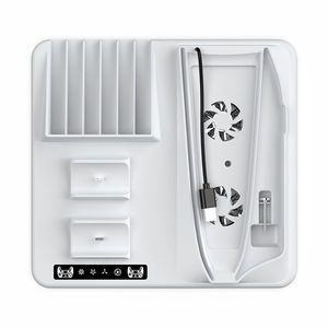 El precio más barato <span class=keywords><strong>PS5</strong></span> Slim soporte de refrigeración multifuncional con 2 asas Base de carga CD ranura de almacenamiento accesorios de juego - Product Image 4