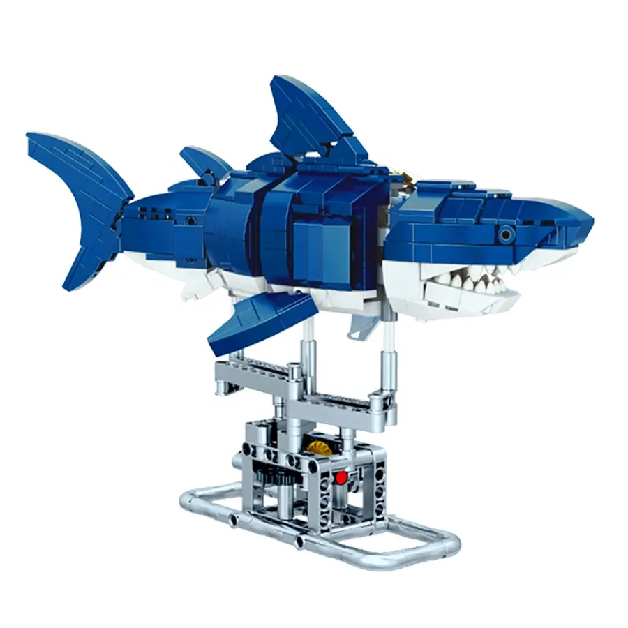 Ocean World Shark Assemble Jouets Cadeaux de Noël pour enfants Ensembles de blocs de construction