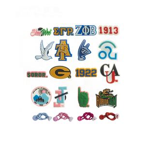 PVC AT CU Soror Pinky 1922 jolies filles chaussures ornements Zeta Phi Beta J & J bijoux Sigma Gamma Rho colombe 1920 sandale breloques - Product Image 1