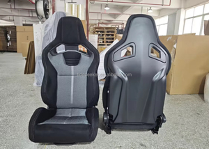 Asientos Deportivos RECARO de Cuero Universales Personalizados OEM, Ajustador Único, Rieles Dobles, Asientos para Auto de Carreras - Product Image 2