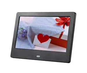 Motion sensor 7 inch Digital Photo Frame MP4 video player High Resolution IPS Display Digital Picture Frame with remote