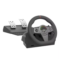 Volant de jeu à double pédale Volant de course de jeu à 270/900 degrés à double moteur Feedback Driving pour X-box One /P S3/P S4/PC/NS