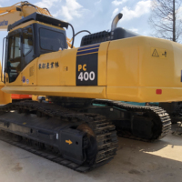 Excavatrice sur chenilles d'occasion Komatsu PC400-7/8 de 40 tonnes, état neuf à 95%, avec pompe à moteur, modèle 2020, origine japonaise, équipement pour rapport