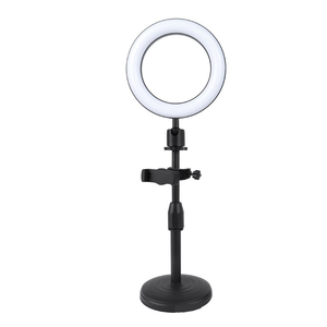 Nouvelle lumière de remplissage à Position unique <span class=keywords><strong>LED</strong></span> trois tons lumière <span class=keywords><strong>anneau</strong></span> vivant <span class=keywords><strong>support</strong></span> de lumière de remplissage <span class=keywords><strong>support</strong></span> de Selfie multifonction de bureau <span class=keywords><strong>support</strong></span> de téléphone - Product Image 2