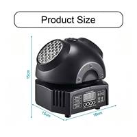 Nouvelle Conception Mini Projecteur LED Caleidoscope 36W à Tête Mobile RGBW IP20 Haute IRC 90 Lumières Laser Vertes pour Disco avec Télécommande et Contrôleur DMX512