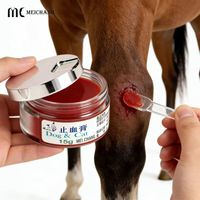 Pot de baume pour animaux de compagnie de qualité médicale 30G 50G avec cuillère, conteneur de crème AS+PP pour tous usages en soins pour animaux