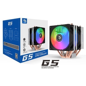 Enfriador de aire de doble torre de 6 tubos de cobre, ventilador de CPU luminoso 1700/115X con Control de velocidad PWM para fundas de ordenador de refrigeración de CPU - Product Image 5