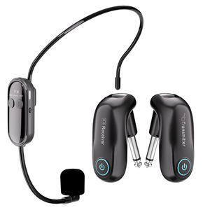 Micro-<span class=keywords><strong>casque</strong></span> <span class=keywords><strong>sans</strong></span> <span class=keywords><strong>fil</strong></span>, émetteur de <span class=keywords><strong>guitare</strong></span> <span class=keywords><strong>sans</strong></span> <span class=keywords><strong>fil</strong></span>, lumières LED, conception portable et légère pour karaoké à domicile et scène - Product Image 1