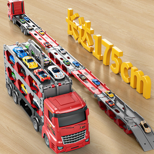 Lungo binario Camiones De Juguete Diecast Cars deformazione catapulta grande camion pista di espulsione pieghevole catapulta camion giocattolo - Product Image 6
