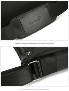 Large Portable Waterproof Nylon Messenger Shoulder Bag, Durable Business Travel, Custom Logo Letter Decoration <b>Laptop</b> Bag. - Product Image 5