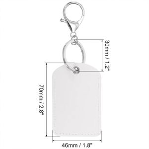 Promotional Pu Leather Commemorative Small Gift <b>Access</b> <b>Control</b> <b>Card</b> Holder Custom Mini Keychain With Logo - Product Image 4