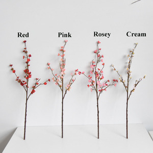 O-X0100 Vente chaude Fournisseur Bouquet <span class=keywords><strong>de</strong></span> fleurs artificielles Fleurs en soie faites à <span class=keywords><strong>la</strong></span> main Branches <span class=keywords><strong>de</strong></span> fleurs artificielles Prunier artificiel Fleur <span class=keywords><strong>de</strong></span> prunier Sakura - Product Image 6