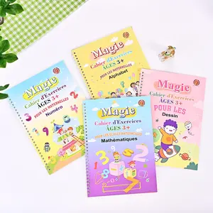 Cahier de pratique magique grand format avec lignes pointillées pour la calligraphie précoce des enfants d'âge préscolaire - Product Image 6