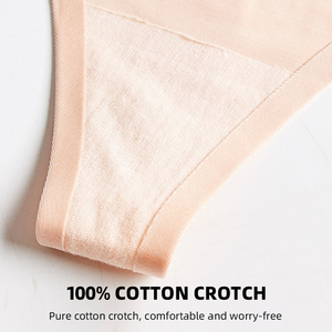 Sous-vêtements pour femmes avec logo personnalisé, une pièce, antibactérien, entrejambe doux pour la peau, taille basse, taille plus, string sans couture - Product Image 5