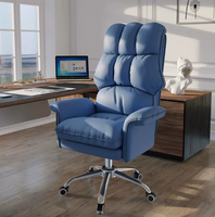 Chaises de bureau en gros, douces et confortables, ergonomiques, à angle réglable, avec rembourrage en éponge, chaise de patron