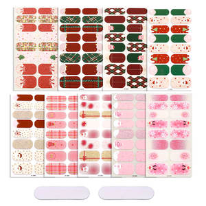 Calcomanías Autoadhesivas Navideñas <span class=keywords><strong>para</strong></span> <span class=keywords><strong>Uñas</strong></span>, Diseños Festivos de Papá Noel, Muñeco de Nieve y Reno con Copos de Nieve Brillantes y Árboles - Product Image 1