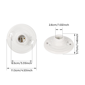 Portalámparas E26 de Rosca, 660W, Material de Baquelita de Alta Calidad, Resistente a la Corrosión, Certificado por <span class=keywords><strong>Aota</strong></span>, 250V, 1 Año de Garantía, Seguro - Product Image 2