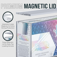   Boîte de protection en acrylique magnétique moderne et écologique avec protection UV pour la collection Super Premium SPC de Prismatic Evolutions
