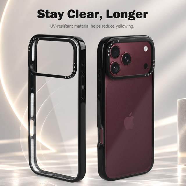 Removable Camera Ring TPE TPU PC Clear Phone Case Custom Logo Printing Factory Wholesale Bulk for iPhone 18 Pro Max Shockproof
