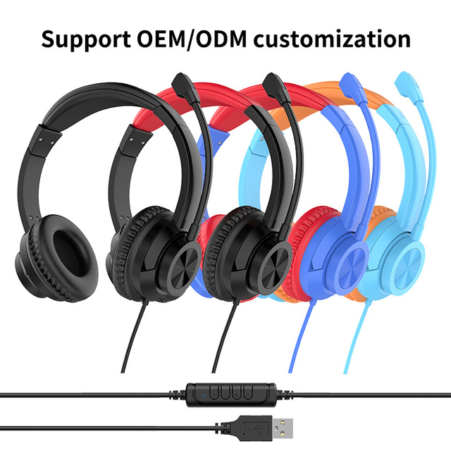Top Ranking New Trends Over-Ear Telephone Headsets IPX-4 Waterproof Microphone Personalized Customization Model 1036 for Teams