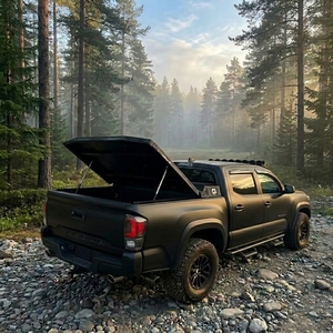Toldo Manual Profesional de Aluminio para Camioneta Toyota Tacoma <span class=keywords><strong>Tundra</strong></span> <span class=keywords><strong>2021</strong></span>+ <span class=keywords><strong>Ford</strong></span> Ranger F150, Cubierta Rígida para la Plataforma de Carga - Product Image 3