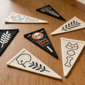 Fanion en feutre pas cher, fanion triangulaire patriotique en feutre, fanion personnalisé imprimé pour équipe sportive, drapeau universitaire, décoration du 4 juillet, écologique - Product Image 3