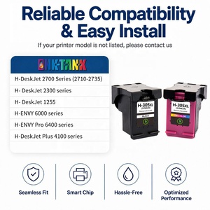 <span class=keywords><strong>Cartouche</strong></span> d'Encre INK-TANK 305 305XL Reconditionnée InkJet, <span class=keywords><strong>Compatible</strong></span> avec Imprimantes HP305 <span class=keywords><strong>HP</strong></span> <span class=keywords><strong>DeskJet</strong></span> 2300 <span class=keywords><strong>2710</strong></span> - Product Image 3
