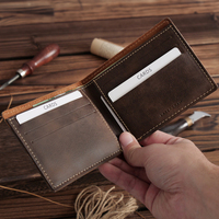 Portefeuilles Minces en Similicuir PU à Graver au Laser, Vente en Gros, Portefeuilles Bifold Laserables pour Hommes