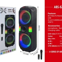 Sistema de Altavoces Portátiles RGB de Tamaño Mediano con Logotipo Personalizado, Subwoofer con Supergraves, Inalámbrico, para Cine en Casa, Fiestas, DJ, Discoteca, con Batería