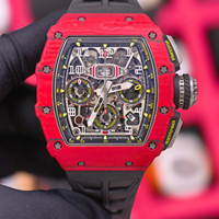 Livraison Rapide 11-03 Chronographe Mouvement Mécanique Automatique Design Arrière Ouvert Montre Sport et Loisirs pour Hommes