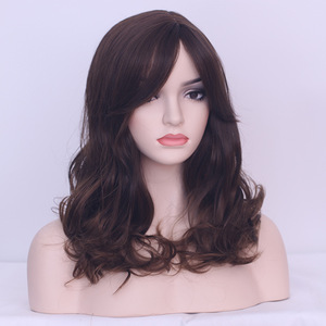 Peluca de moda diaria hecha a máquina con cabello largo y rizado, red de rosas para el cuero cabelludo, efecto esponjoso, simulación de cabeza de flor de pera, nuevo estilo, de fábrica. - Product Image 4