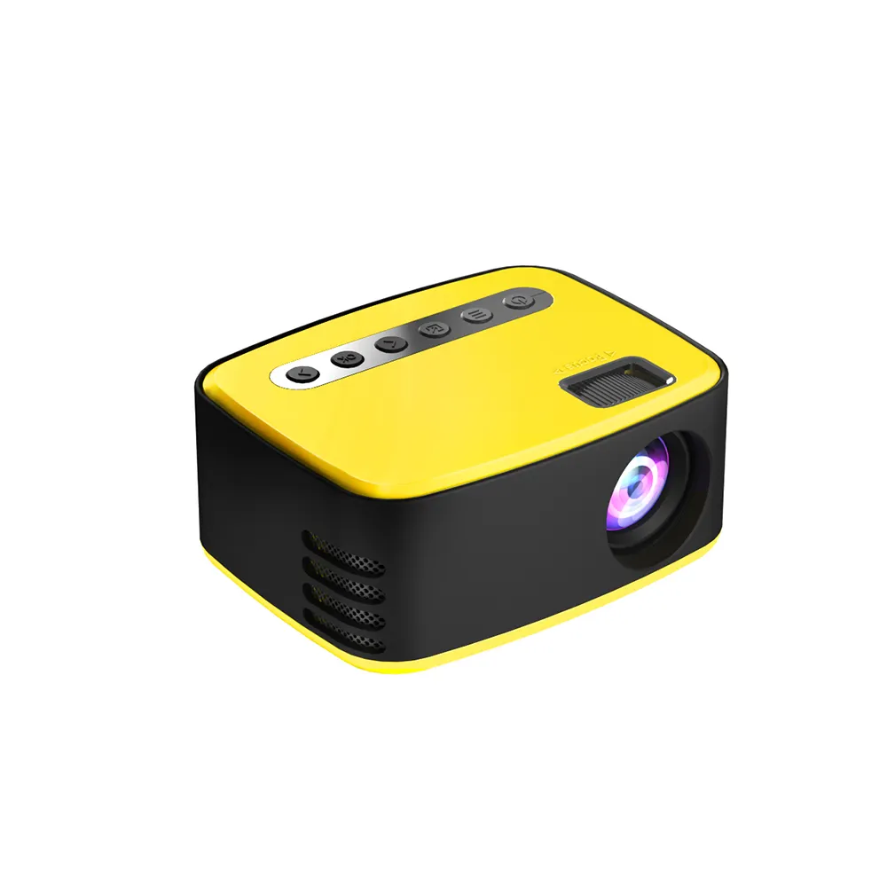 T20 Mini Projector Yellow Gray Color 320*240 Resolution 400-600 lumen Home Theater Projector Proyector