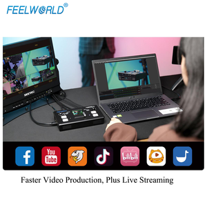 Bộ Chuyển Đổi Bộ Trộn Video Đa Định Dạng FEELWORLD L1 V1 4XHDMI Đầu Vào Sản Xuất Camera USB3.0 Phát Trực Tiếp Youtube - Product Image 5