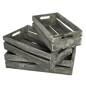 Perfect multi functional kitchen desktop storage fruits food vegetable sundries small wooden gift crate