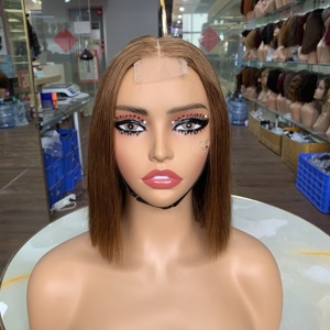 Perruque Bob 2x6 de 8 pouces, version améliorée, 100% cheveux humains, poids élevé, coupe courte et droite pour femmes - Product Image 4