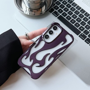 Funda de teléfono con disipación de calor de TPU galvanizada para <span class=keywords><strong>Samsung</strong></span> S23 S25 S24 S22 Ultra A06 A14 A55 A54 Flame, funda de nuevo diseño - Product Image 6