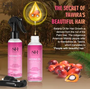 Wholesale Leave In Conditioner Hair Detangling Spray Heat Protectant Spray Hair Frizz Control Batana Oil Conditioner Spray