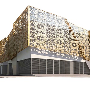 ארכיטקטורת אלומיניום קירות מאוורר חזיתות מחורר לבלבל אלומיניום וילון קיר - Product Image 1