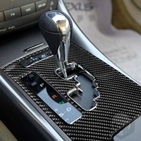 Pour Is250 300 350c 2006-2012, autocollant de décoration intérieure en fibre de carbone véritable de luxe, accessoires de voiture