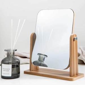 Toptan 360 derece özel Modern masa kare kozmetik makyaj masası aynası kişiselleştirilmiş dönebilir soyunma tablo ayaklı ayna - Product Image 1