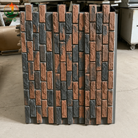 Revêtement mural en pierre artificielle PU léger et ignifuge, panneau mural en pierre 3D PU de haute qualité, vente en gros