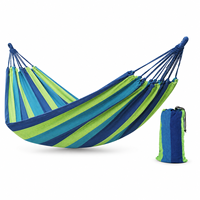 Hamac suspendu portable en toile style brésilien 2 places pour enfant, lit balançoire intérieur/extérieur avec sac de transport toutes saisons, vente en gros