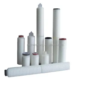 3M large flow water filter Polyvinylidene fluoride pleated filter element Industrial water treatment filter