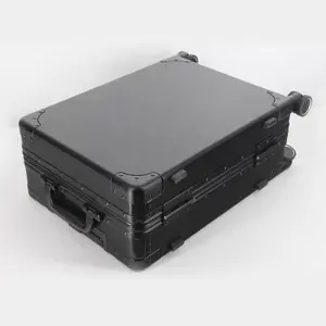 High Quality Rolling Medical Equipment Trolley Case Equipment Tool Box Aluminium Shell Hard Case With Wheels For Travel